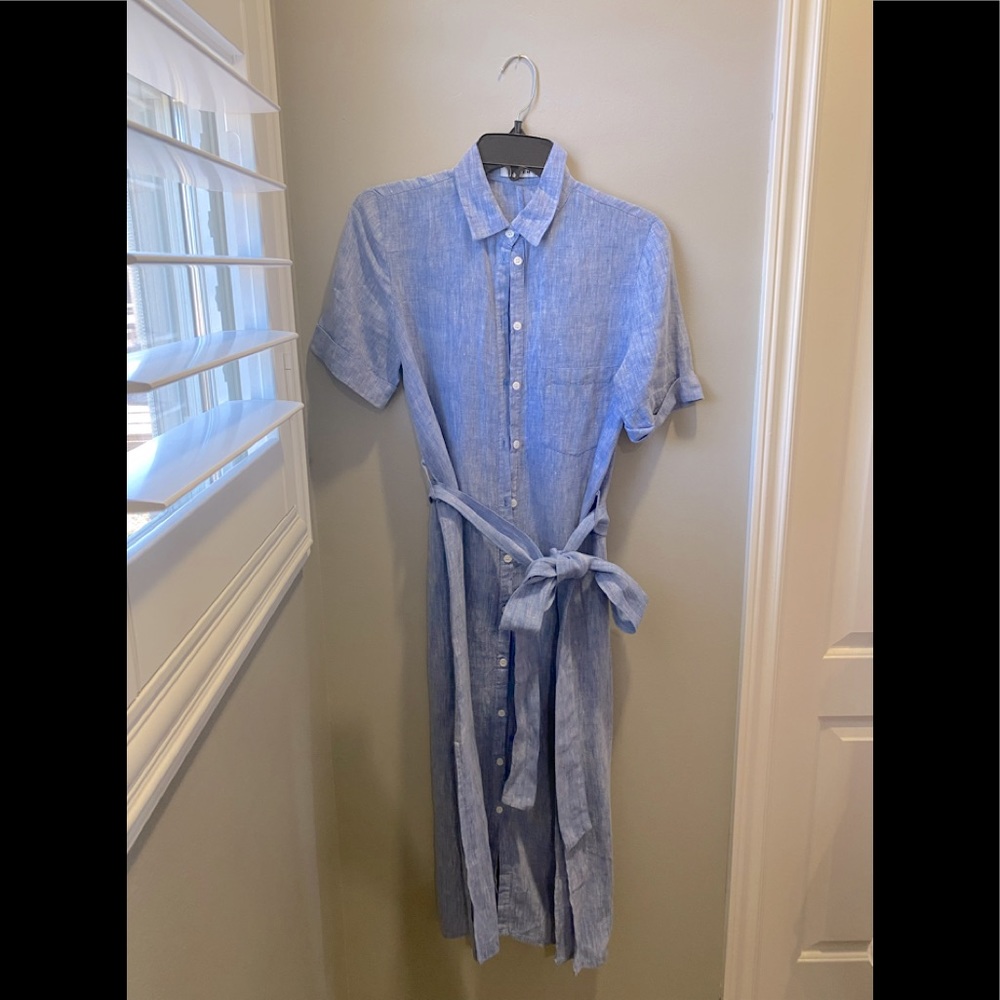 Midi linen dress